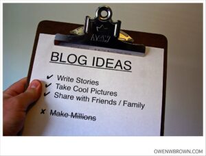 BLOG IDEAS