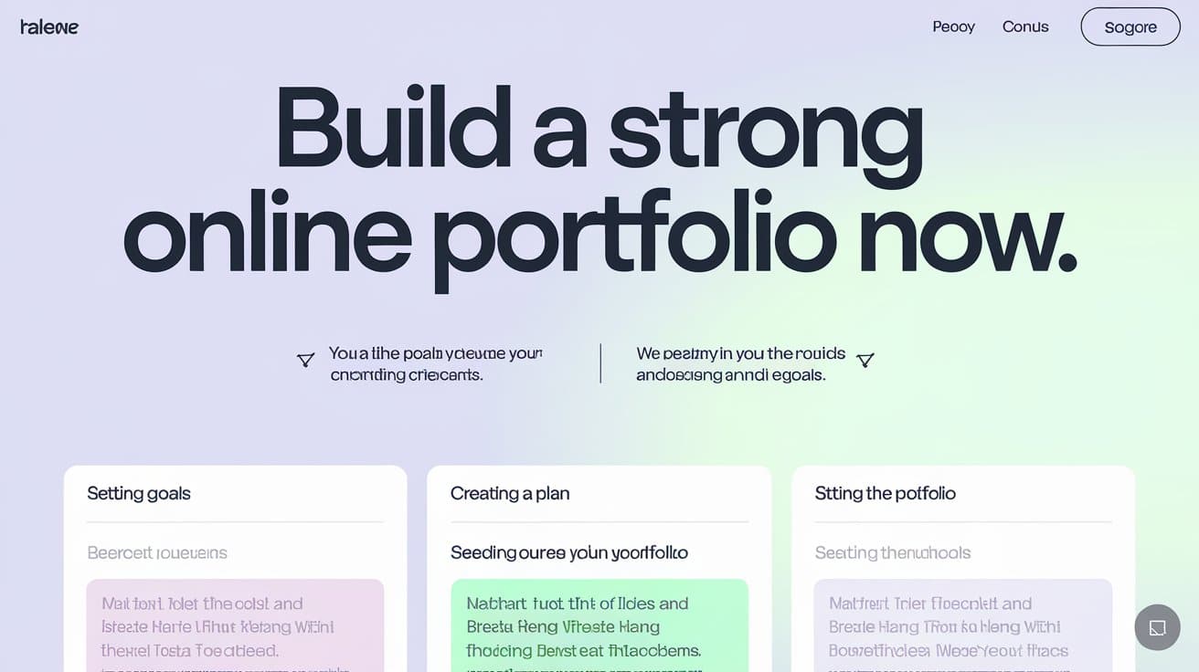 build a portfolio